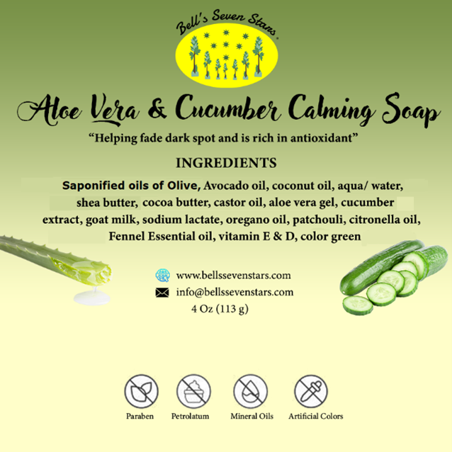 Aloe Vera & Cucumber Calming Soap