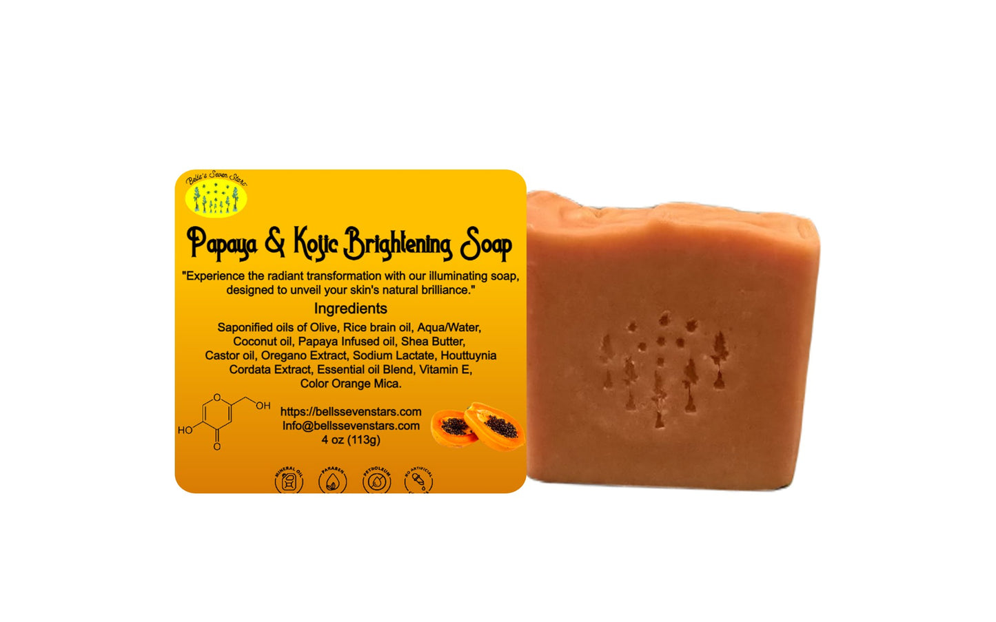 Papaya & Kojic Acid Brightening Soap
