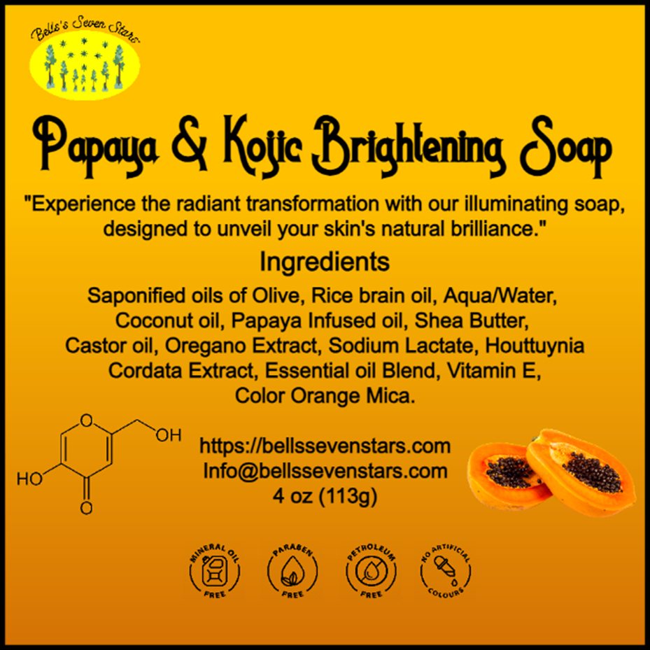 Papaya & Kojic Acid Brightening Soap