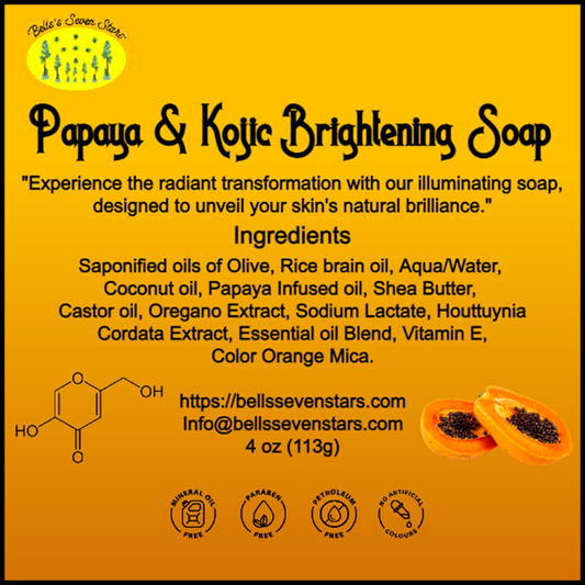 Papaya & Kojic Acid Brightening Soap