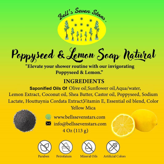 POPPYSEED & LEMON NATURAL SOAP