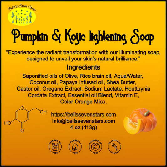 Pumpkin & Kojic lightening Soap